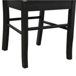 Black Shaker Wood Dining Chairs, Set of 2