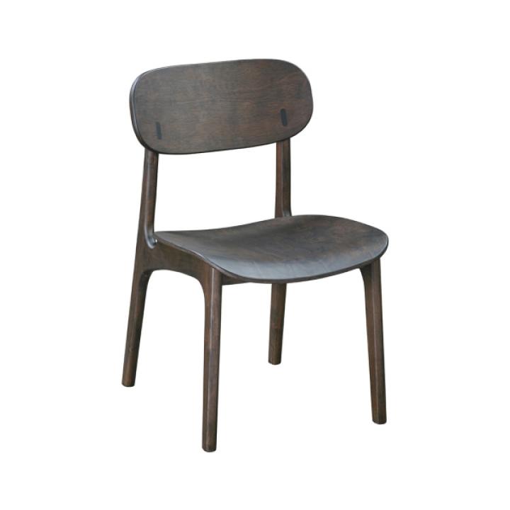 Dark Brown Mid-Century Modern Chairs, Set of 2