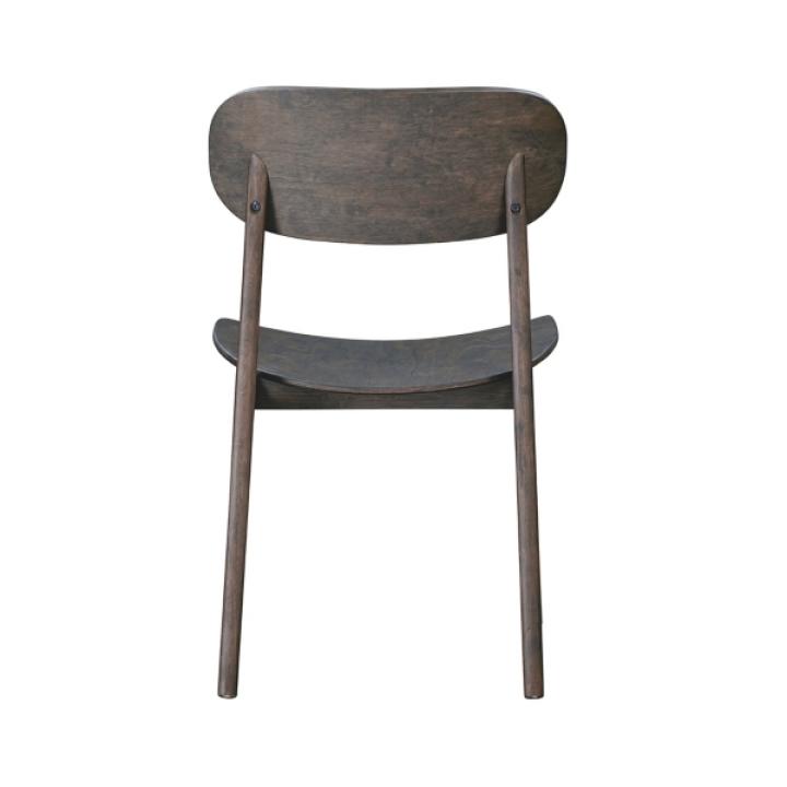 Dark Brown Mid-Century Modern Chairs, Set of 2