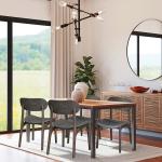 Dark Brown Mid-Century Modern Chairs, Set of 2