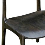 Dark Brown Mid-Century Modern Chairs, Set of 2