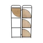 Black 4-Tier Foldable Corner Shelf