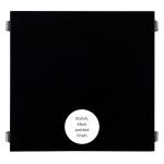 Black Prismatic Wood Accent Table