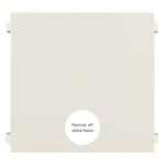 White Prismatic Wood Accent Table