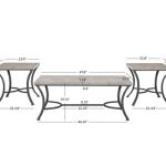 Faux Concrete 3-pc. Coffee & Side Table Set