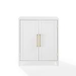 White & Gold Storage Cabinet