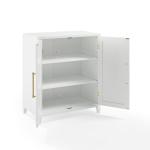 White & Gold Storage Cabinet