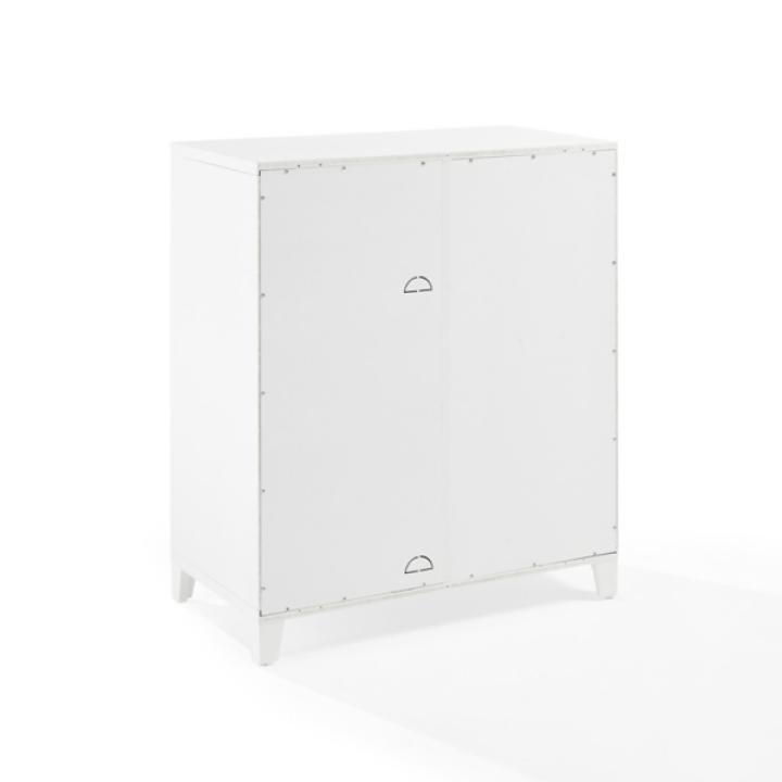 White & Gold Storage Cabinet