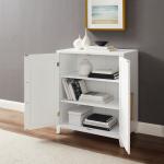 White & Gold Storage Cabinet
