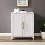 White & Gold Storage Cabinet