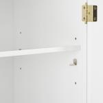 White & Gold Storage Cabinet