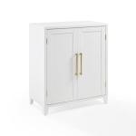 White & Gold Storage Cabinet