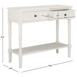 Cream Carved 2-Drawer Console Table