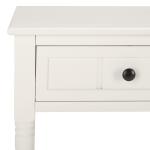 Cream Carved 2-Drawer Console Table