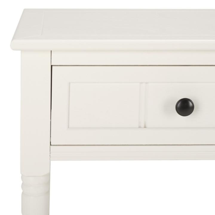 Cream Carved 2-Drawer Console Table