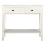 Cream Carved 2-Drawer Console Table