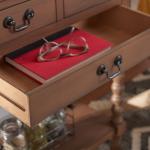 Brown Farmhouse 3-Drawer Console Table