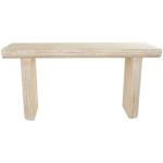Ivory Natural Wood Grain Console Table