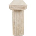 Ivory Natural Wood Grain Console Table
