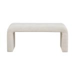 Cream Boucle Waterfall Bench