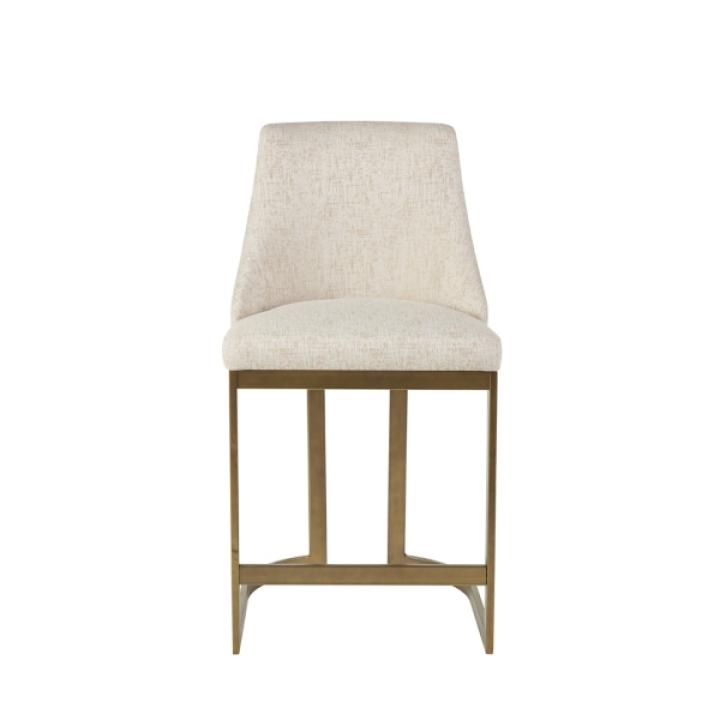 Cream and Gold Counter Stool