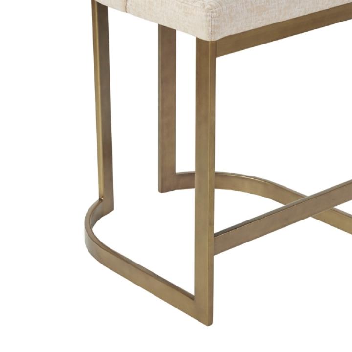 Cream and Gold Counter Stool