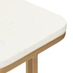 Gold and White Credele Accent Table