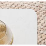 Gold and White Credele Accent Table