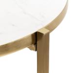 Round Gold Aguilar Accent Table