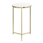 Round Gold Aguilar Accent Table