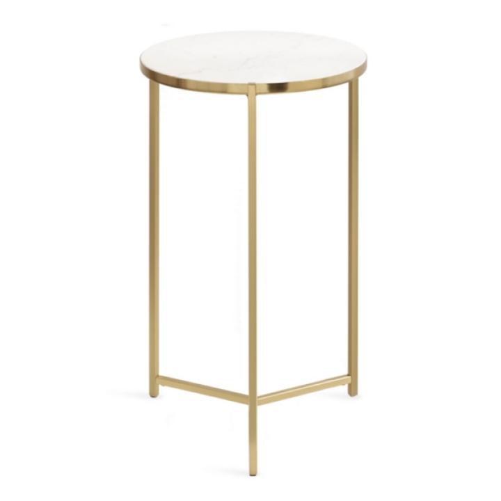 Round Gold Aguilar Accent Table