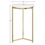 Round Gold Aguilar Accent Table