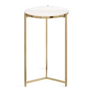 Round Gold Aguilar Accent Table