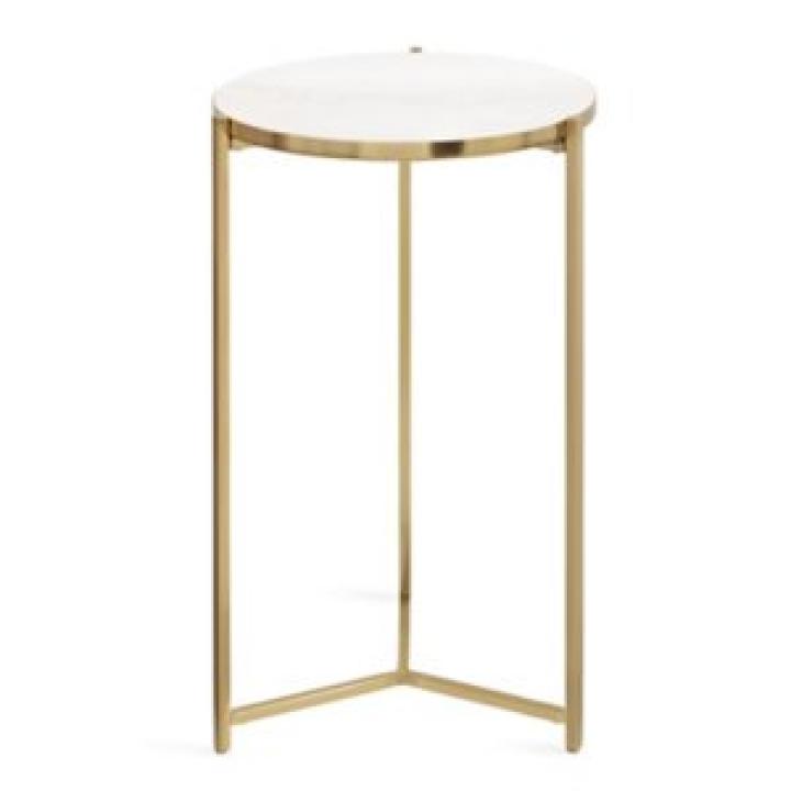 Round Gold Aguilar Accent Table