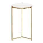 Round Gold Aguilar Accent Table