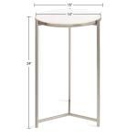 Round Silver Aguilar Accent Table