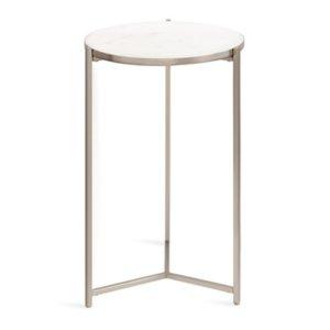 Round Silver Aguilar Accent Table