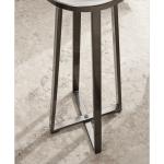 Round Zia Pewter Metal Accent Table