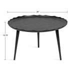 Round Black Alessia Coffee Table