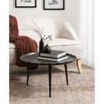 Round Black Alessia Coffee Table
