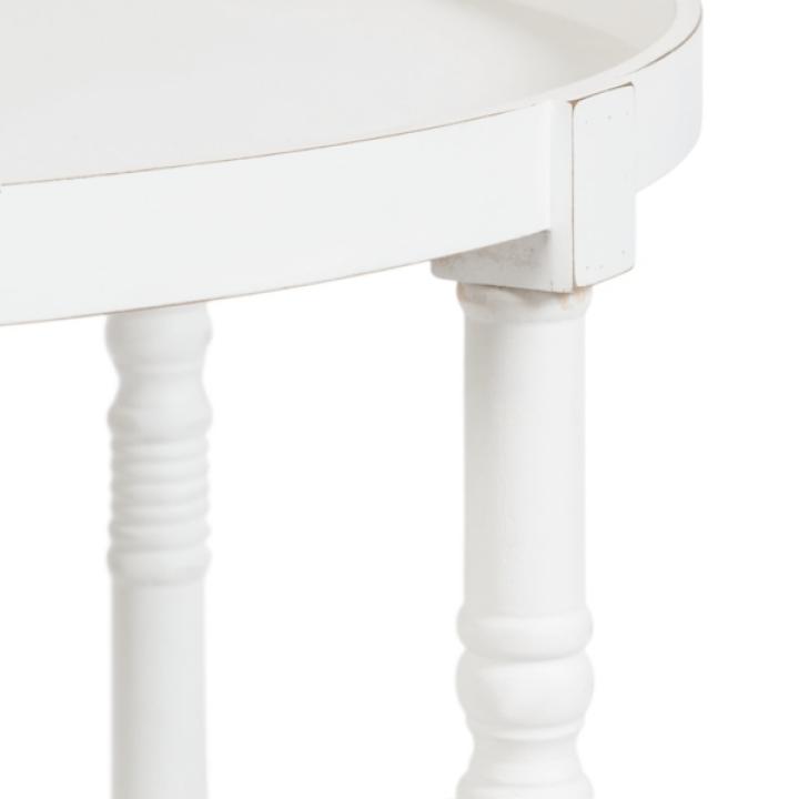 Round White Bellport Coffee Table