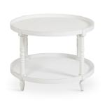 Round White Bellport Coffee Table
