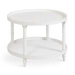 Round White Bellport Coffee Table