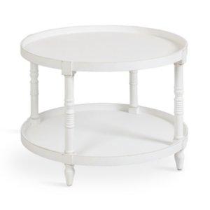 Round White Bellport Coffee Table