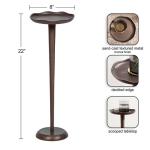 Bronze Metal Alicia Accent Table