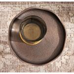 Bronze Metal Alicia Accent Table