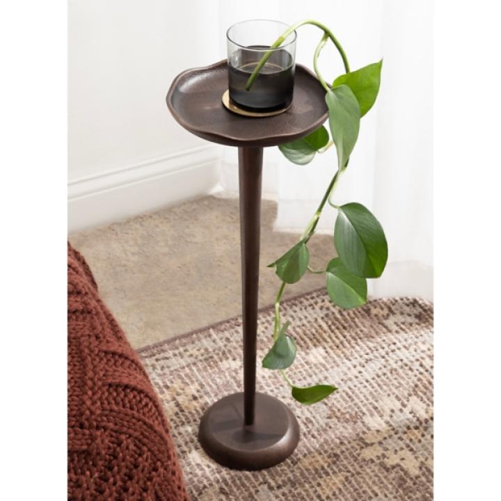Bronze Metal Alicia Accent Table