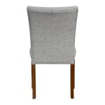 Gray Tufted Parsons Dining Chairs, Set of 2