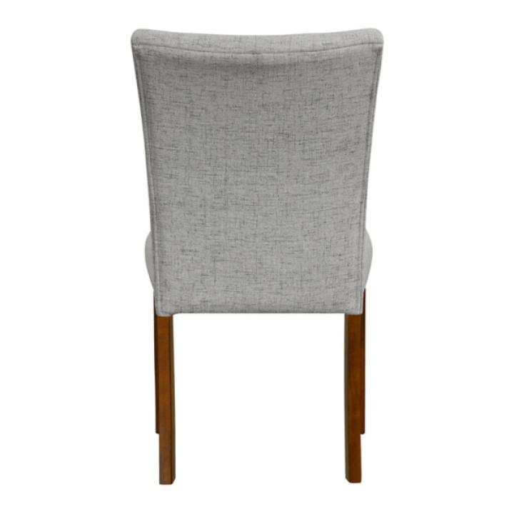 Gray Tufted Parsons Dining Chairs, Set of 2