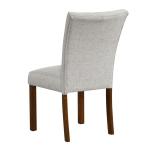 Neutral Tufted Parsons Dining Chairs, Set of 2